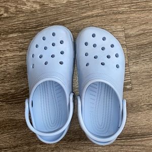Periwinkle/baby blue crocs